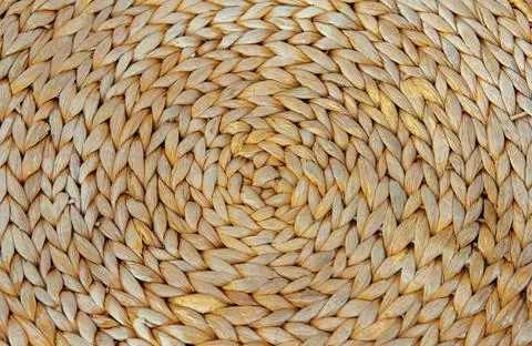 Braided surface from stems of dry corn Stock Photos