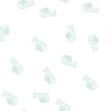 Braids hairstyle glyph seamless pattern Stockillustratie