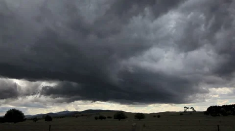 Braidwood Supercell Time Lapse base interaction and cavity Stock Footage 40691663