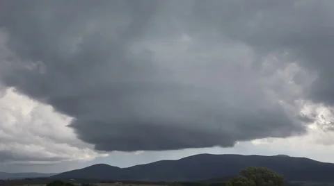 Braidwood Supercell Timelapse Stock Footage 40724296