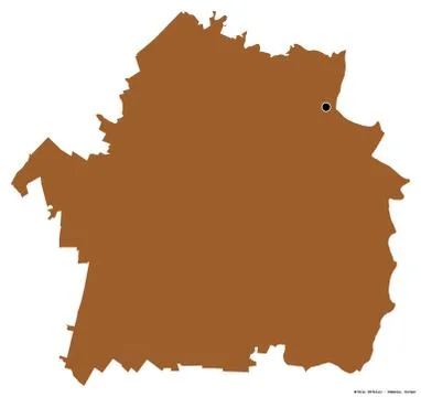 Braila, county of Romania, on white. Pattern Stock Illustration