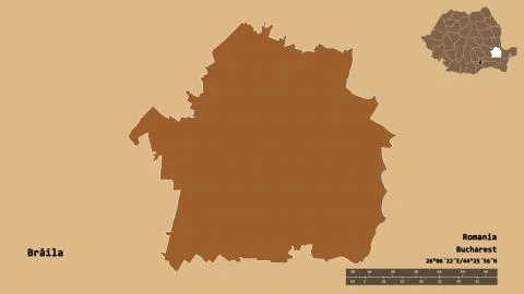 Braila, county of Romania, zoomed. Pattern Stock Illustration