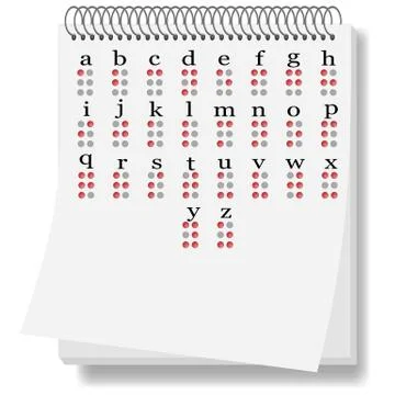 Braille Alphabet Stock Illustration
