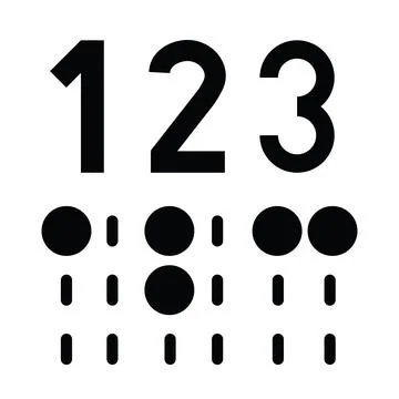 Braille blind alphabet Stock Illustration
