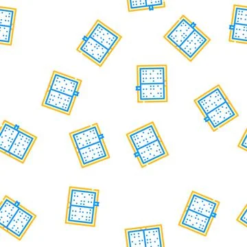 Braille book vector seamless pattern color Stock Illustration
