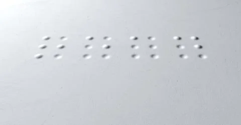 Braille concept read Illustrazione stock