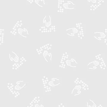 Braille font line seamless pattern Illustrazione stock