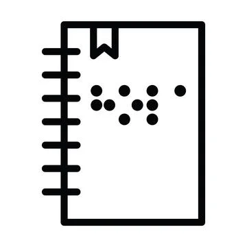 Braille guide blindness Stock Illustration