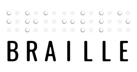 Braille paper style vector image. Simple element illustration white paper 3d Stock Illustration