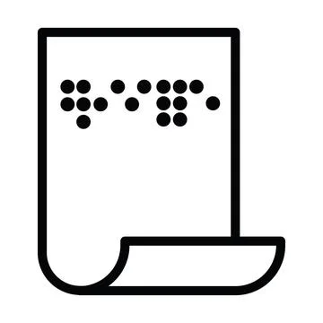 Braille system alphabet Illustrazione stock