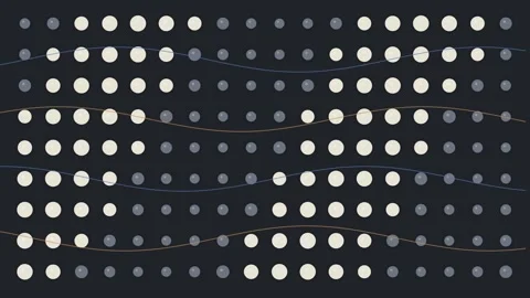 Braille Tactile Wave Dot Field Loop Stock Footage 342933400