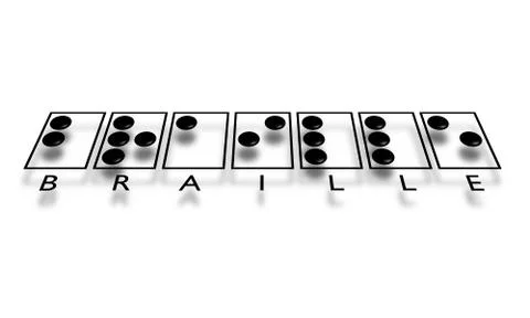 Braille text Stock Illustration