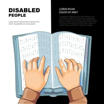 Braille's book Stock Illustration