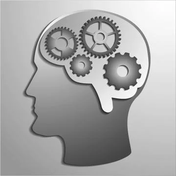 Brain in action Stock Illustration