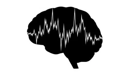 Brain activity representation 스톡 일러스트