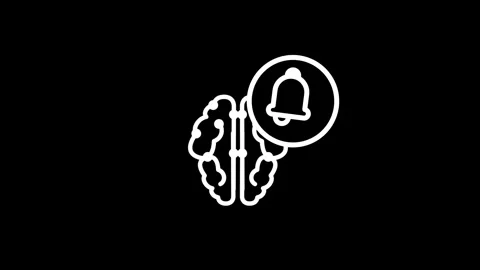 Brain AI Notification Stock Footage 334461705