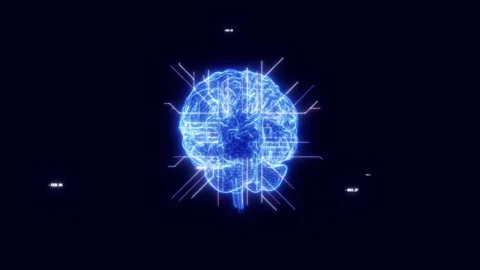 Brain AI Technology Stock Footage 243060441