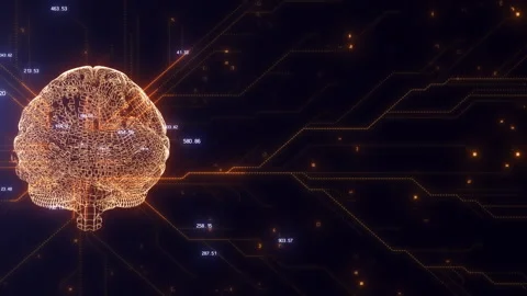 Brain AI Technology Stock Footage 246517567