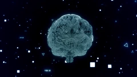Brain AI Technology Stock Footage 250216228