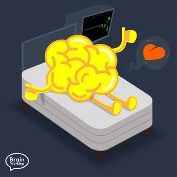 Brain Alive Stock Illustration