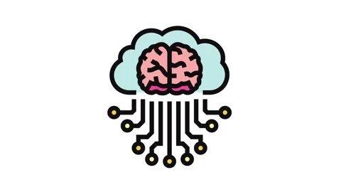 Brain and cloud computing Stock Footage 326113740