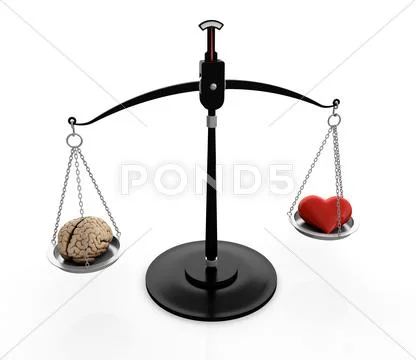 Brain and heart Stock Illustration