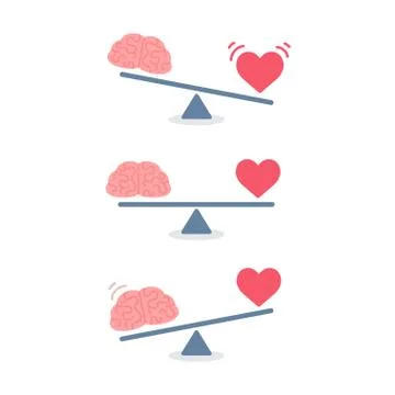 Brain and heart Stock Illustration