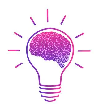 Brain and idea stock vector Stock Illustration