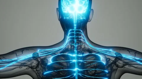 Brain and nervous system of human Video stock 146367545