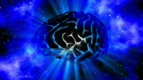 Brain Animation with light rays effects Stock Footage 151813830