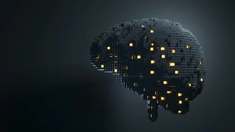 Brain with Artificial intelligence Stock Footage 108541417
