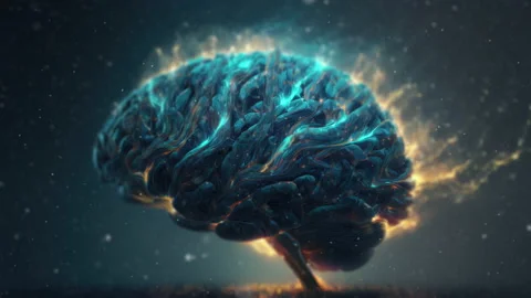 Brain of Artificial Intelligence Neural Networks and Big Data Analysis in the Stock Footage 231413430