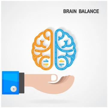 Brain balance concept Stock-Illustration
