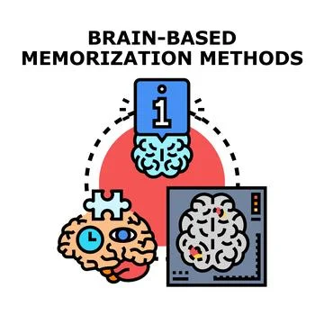 Brain based memorization methods for effective learning Stock Illustration