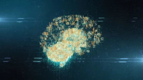Brain Big data cloud computing internet of things IOT AI network technology Stock Footage 108697423