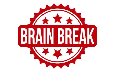 Brain Break Rubber Stamp Seal Vector Stock Illustration