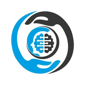 Brain care logo Intelligence Tech Colorful Mind Head Health Logo Designs Concept Illustrazione stock