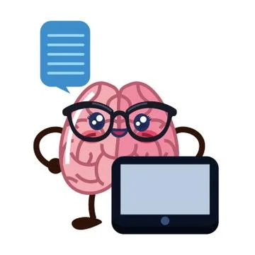 Brain cartoon creativity 스톡 일러스트