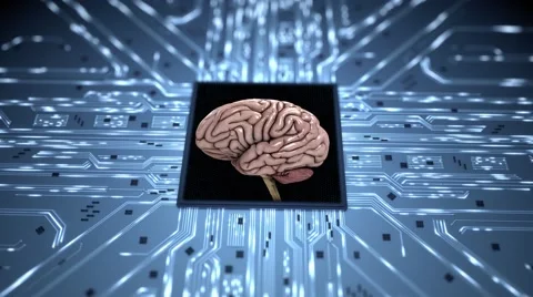 Brain on a chip intro slow 4K 库存影片 49457526