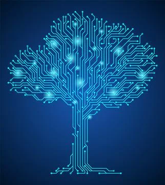 Brain with circuit board texture. Digital concept. Circuit board computer style イラスト素材