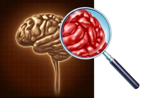 Brain close up Ilustración de archivo