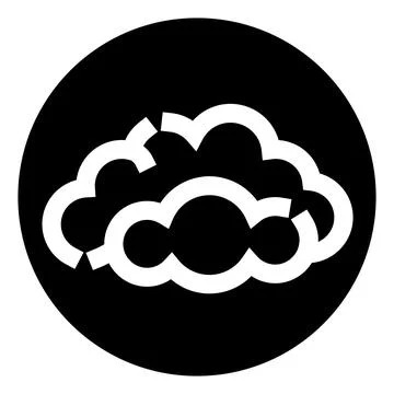 Brain cloud icon representing thoughts and ideas Stock Illustration