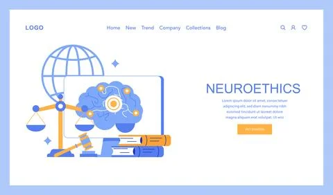 Brain Computer Interface Vector illustration Stock Illustration