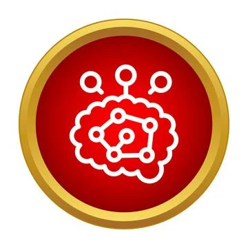 Brain computing network representing artificial intelligence concept イラスト素材