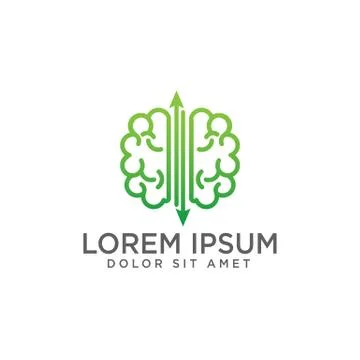 Brain concept logo template vector illustration and inspiration Stock Illustration