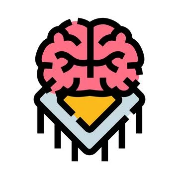 Brain connecting with microchip artificial intelligence concept イラスト素材