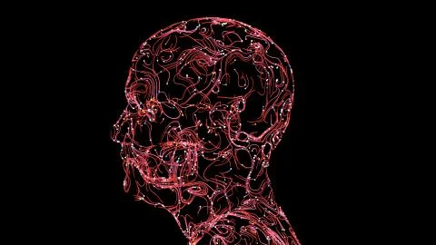 Brain connections colorful Illustrazione stock