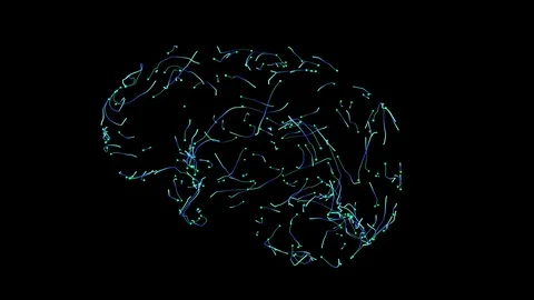 Brain connections in motion Stock Footage 91875253
