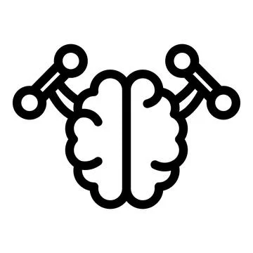 Brain connections symbolizing neural network and cognitive function Stock Illustration