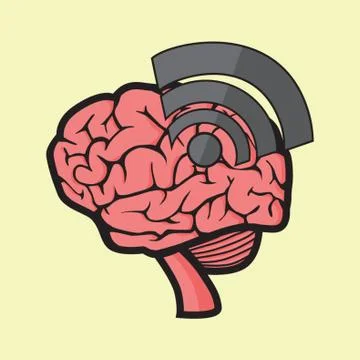 Brain Connectivity Concept Stock-Illustration
